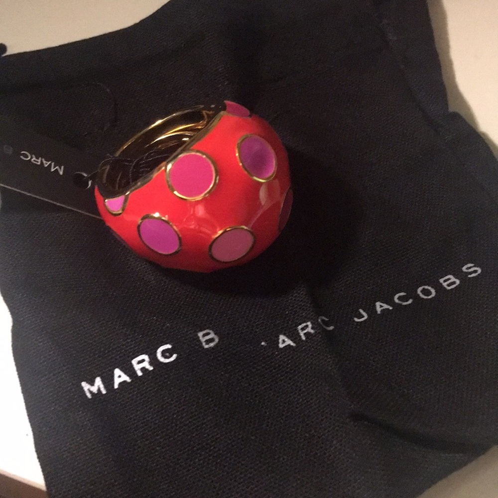 Marc by Marc Jacob coral dot bubble ring NWT